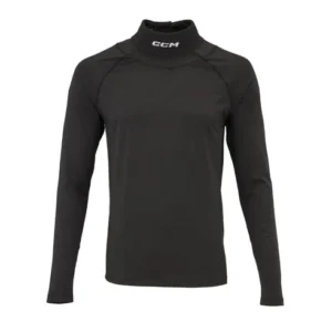 Tričko s nákrčníkom CCM Neck Guard Compression Jr – Bezpečnosť a komfort pre mladých hráčov